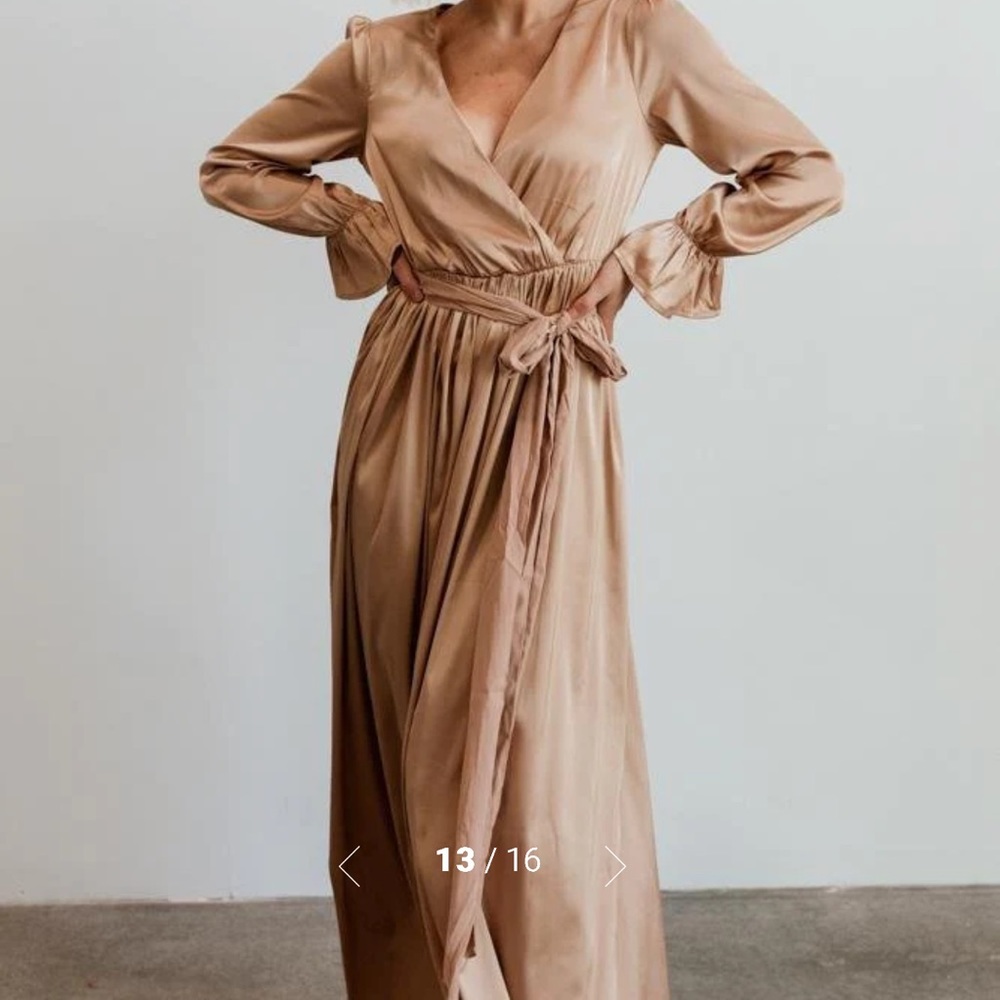 NWT Baltic Born Satin Maxi Dress- Size: Large